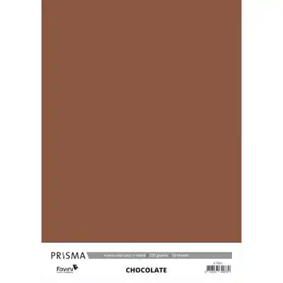 Karton Prisma Favini chocolade bruin 10vel A4 220gr