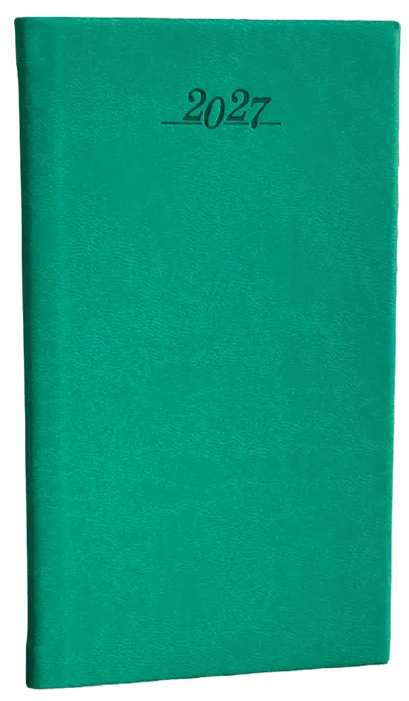 Zakagenda topper 2027 groen luxe harde kaft