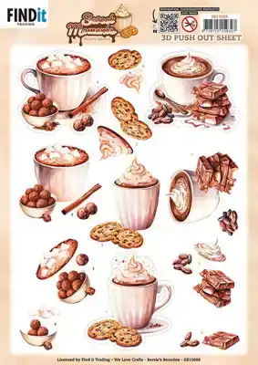 3D Pushout Sheet Berries Beauties Sweet Moments Cookie Delights