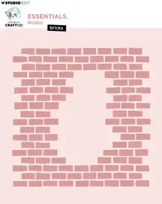 Creative craftlab masks bricks essentials 203x203x1mm - 1 stuk