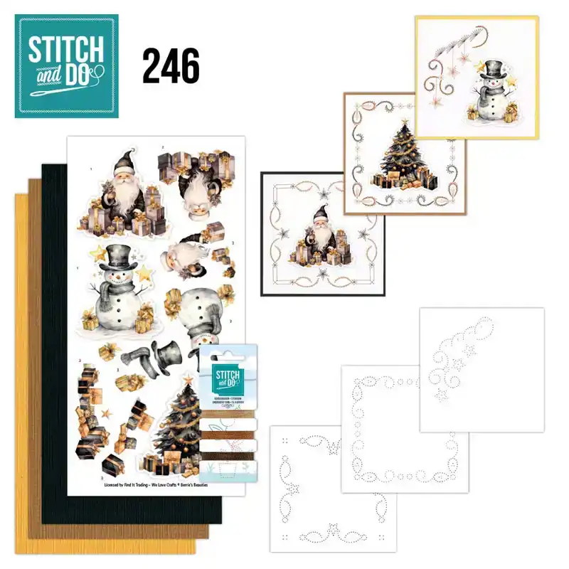 Stitch & Do 246 Berries beauties golden whisper