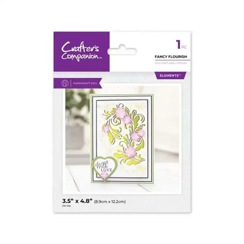 Snijmal elements - Fancy Flourish - Floral corner