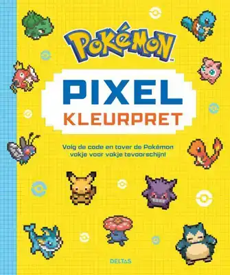 Pokemon pixel kleurplaat