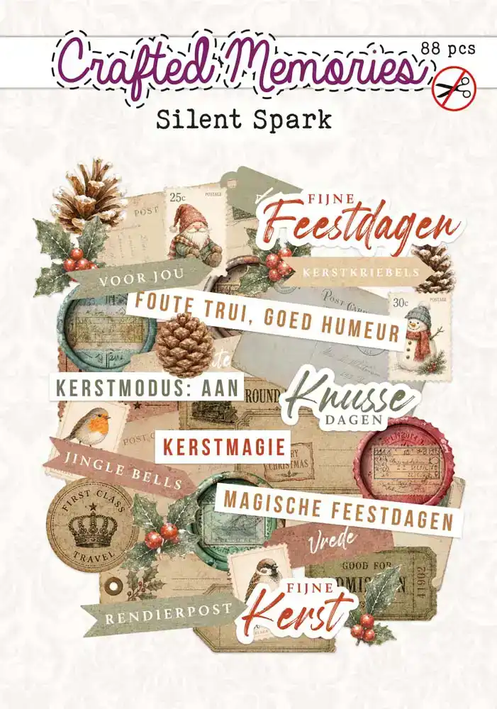 Creatief Art Silent Spark Stansplaatjes Teksten 88st