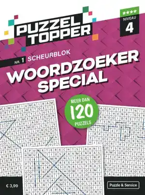 Puzzelblok woordzoeker special 4 punt nr.1 Puzzeltopper
