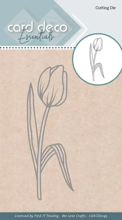Card Deco Essentials Snijmal Tulip