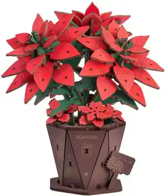 Robotime Kerstster Poinsettia