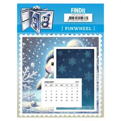 Pinwheel winter penguins