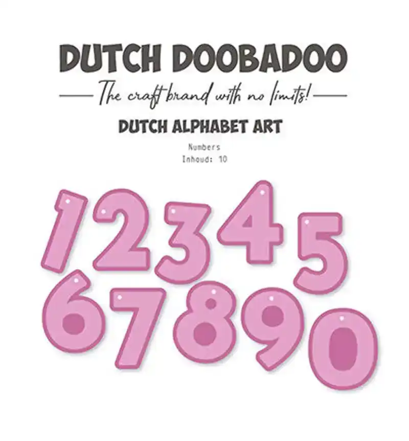DDBD Dutch alphabet art numbers