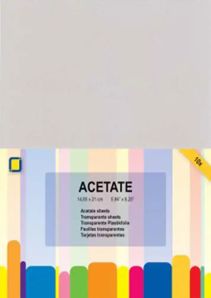Acetate Sheets 10vel A5 0.25MC