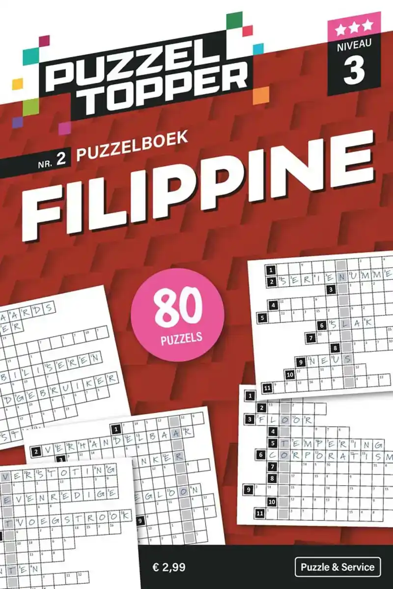 96 pag. Filippine 3 stippen nr.2 Puzzeltopper
