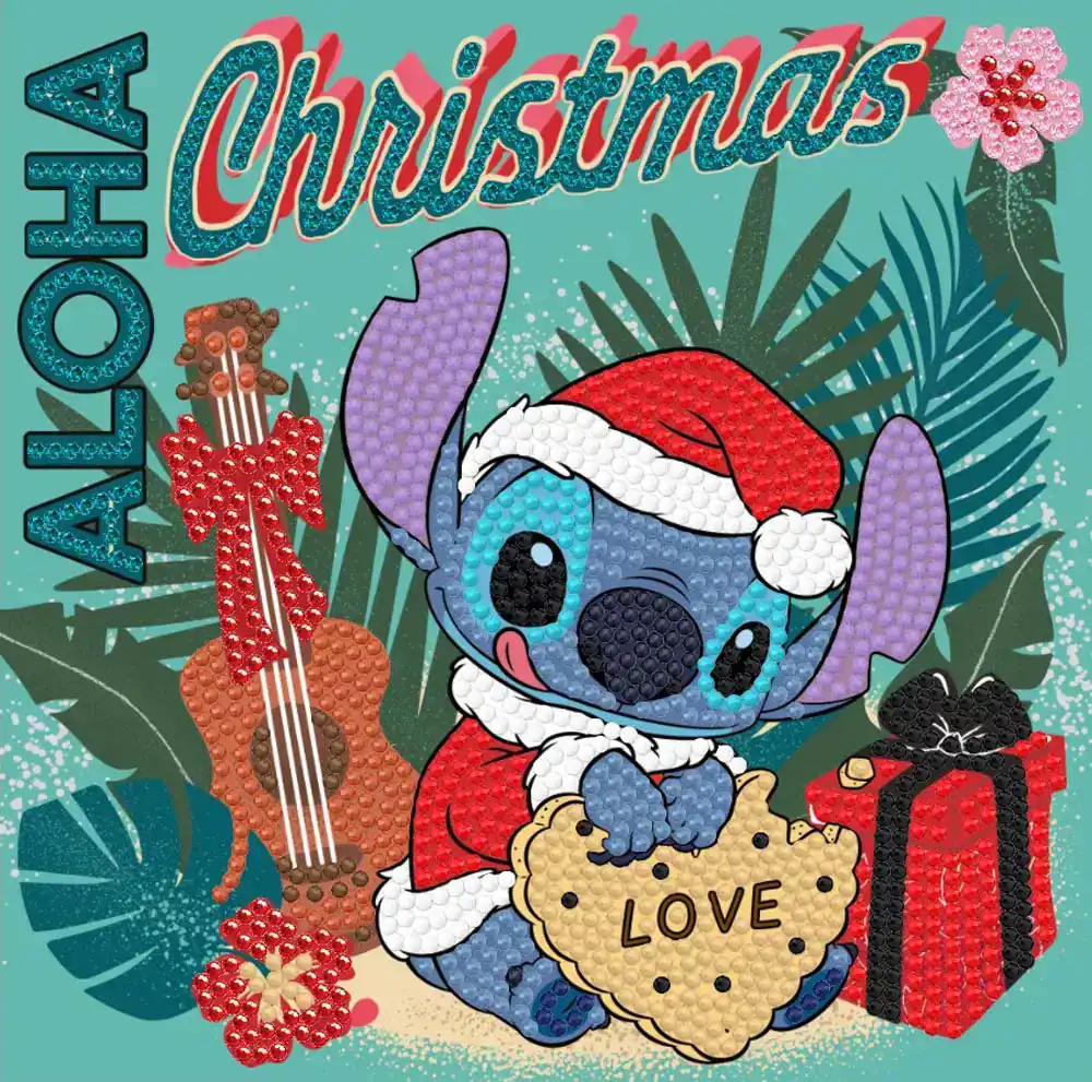 Crystal Card Kit DNY811 Christmas Aloha Stitch