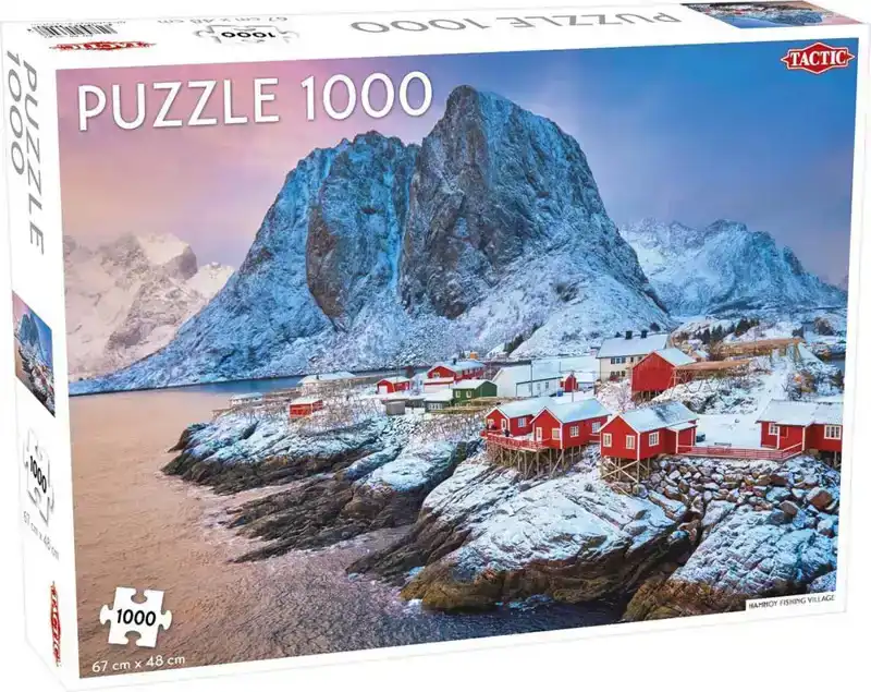 Legpuzzel Tactic Hamnoy Fishing Village 1000 stukjes