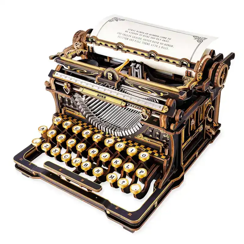 Robotime Mechanical Typewriter