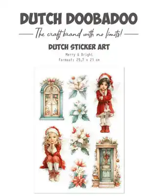 DDBD A4 transparente stickers Merry & Bright.