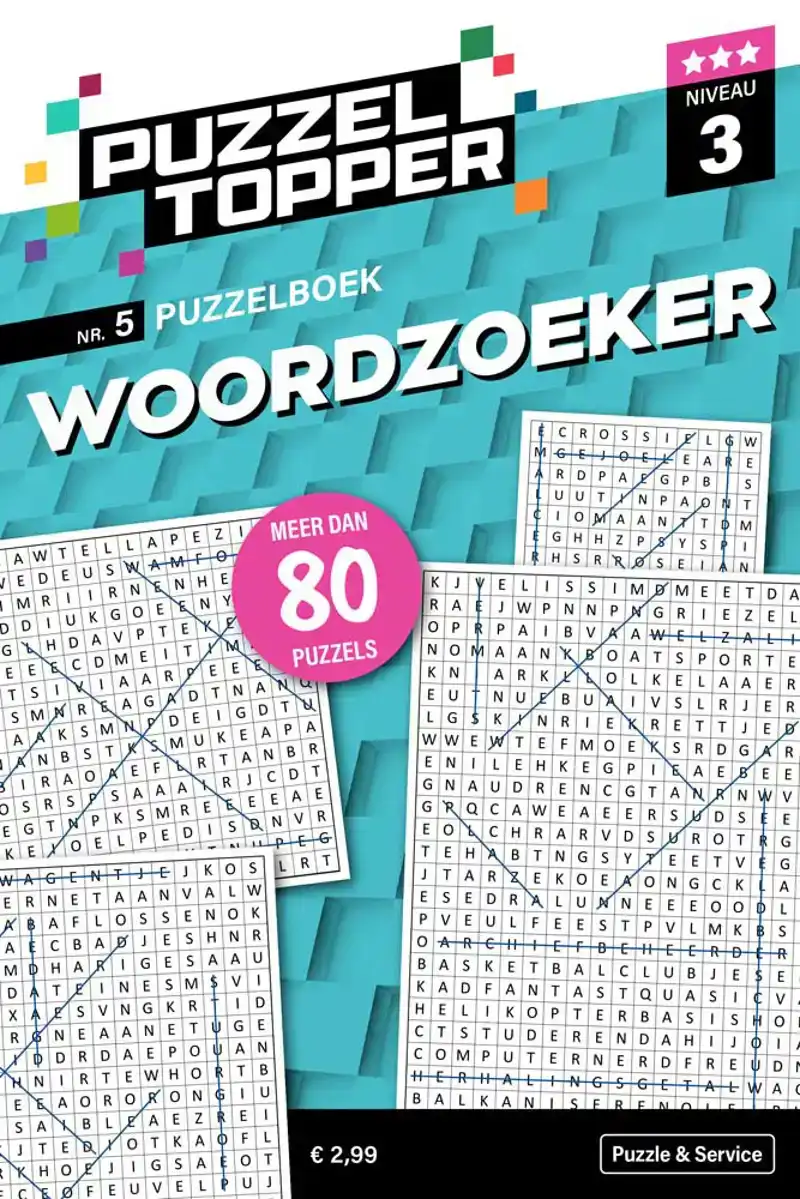 96 pag. woordzoeker 3 stippen nr.5 puzzeltopper