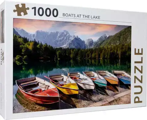 Legpuzzel Boten bij het meer 1000 stukjes