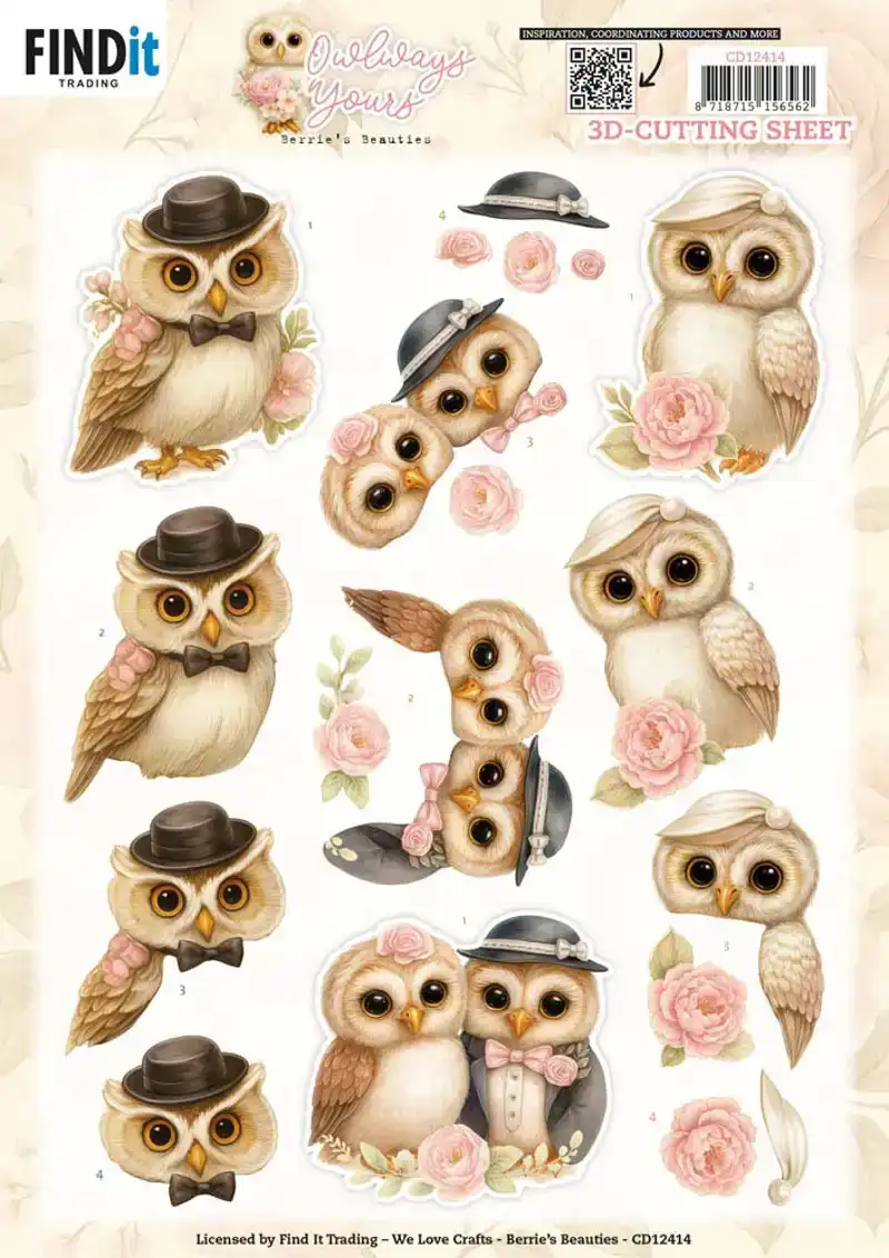 Berries Beauties knipvelset owlways yours charm/devotion