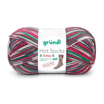 Hot socks Xmas 4-ply Glitter