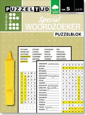 Puzzelblok woordzoeker 5-6 punt nr5
