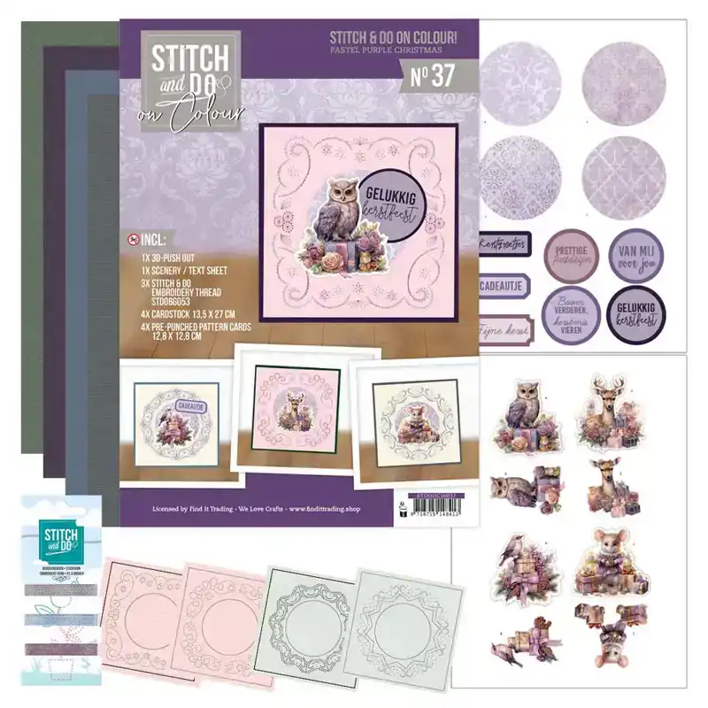Stitch & Do on colour 37 pastel purple christmas