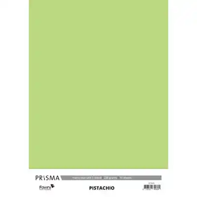 Karton Prisma Favini pistache 10vel A4 220gr