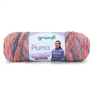 Grundl Piuma garen 03 oranje/roze/blauw/groen