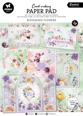 Flowers card making pad essentials 210x294x4mm 14 vel