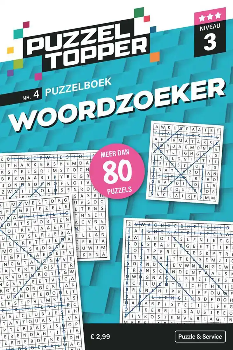 96 pag. woordzoeker 3 stippen nr.4 puzzeltopper