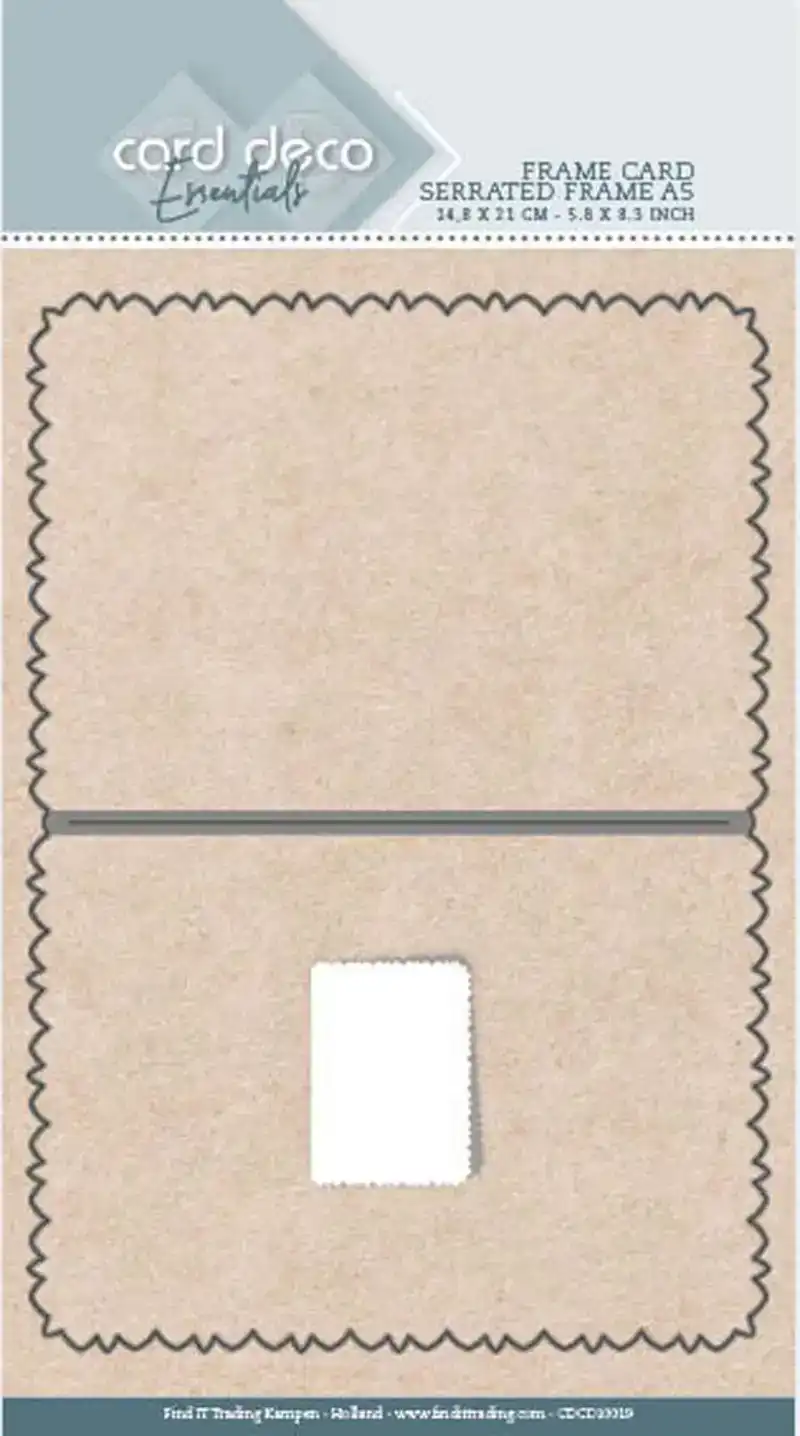 Snijmal Frame Card Serrated Edge A5 Card Deco Essentials
