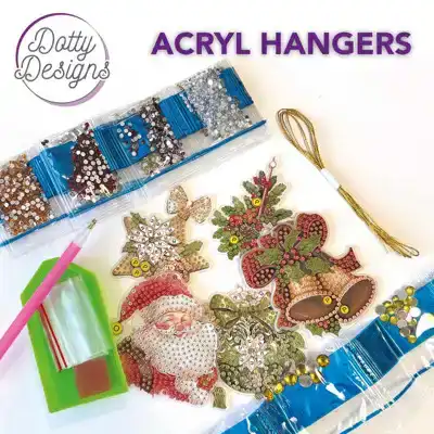 Acryl Hangers Dotty Designs Christmas 5st
