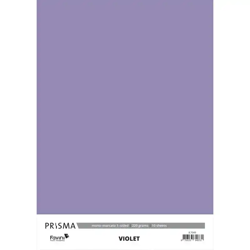 Karton Prisma Favini violet 10vel A4 220gr