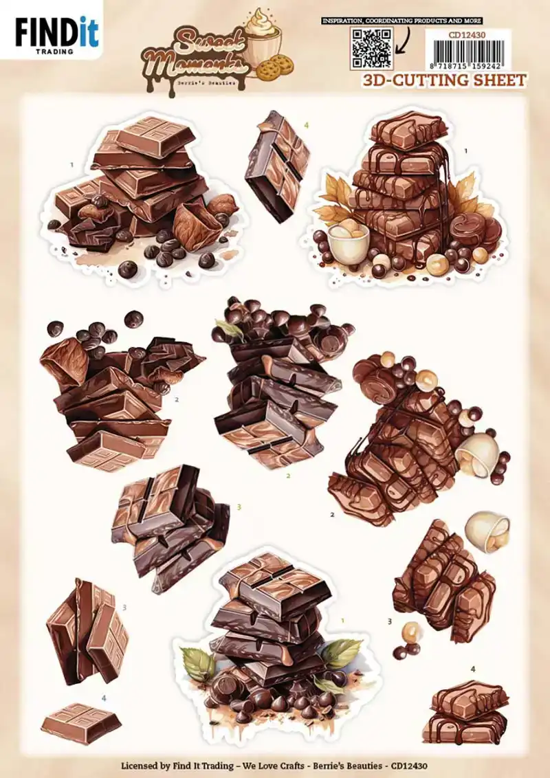 Knipvelset Berries Beauties Sweet Moments 2 verschillende knipvellen