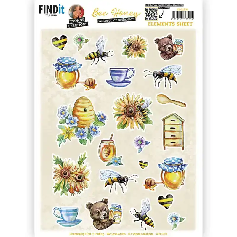 Bee Honey knipvelset 2st Small Ellements