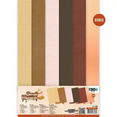 Linen Cardstock Pack Berries Beauties Sweet Moments A4