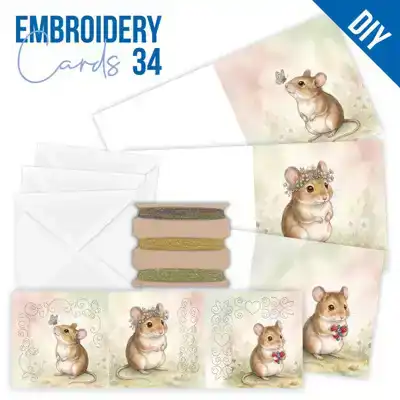 Stitch and Do Cards 34 - Cute Mice