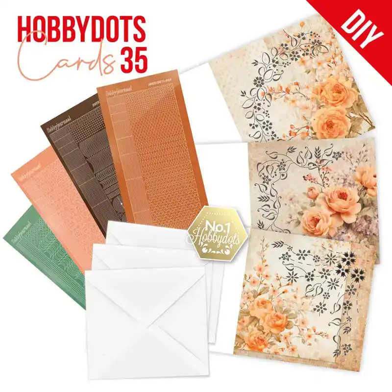 Hobbydots cards 35 Berries Beauties Orange Flowers