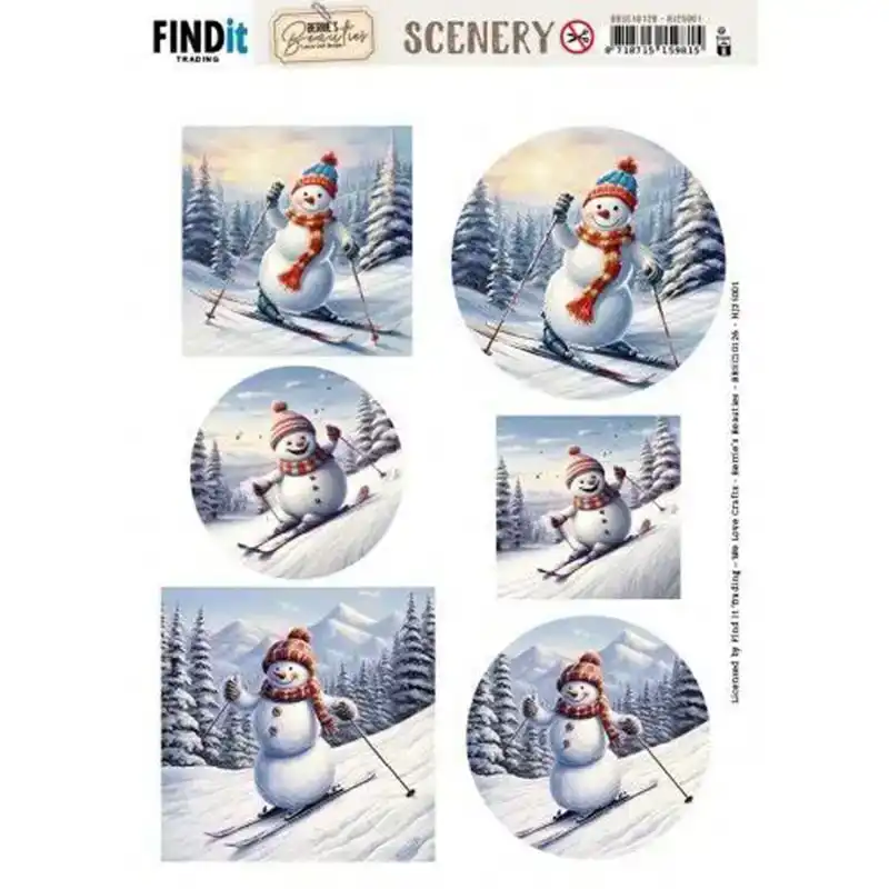 Scenery Push out Berries Beauties Skiing Snowmen (Gratis vel)