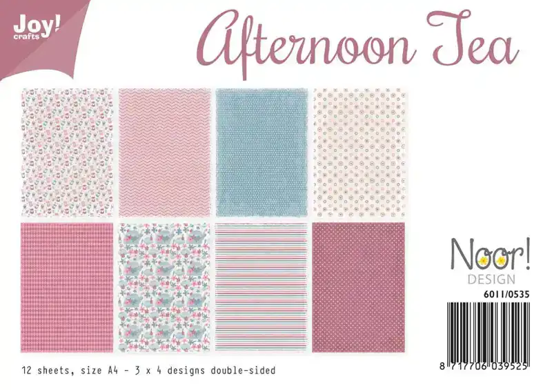 Joy crafts papierset a4 afternoon tea 12 vel