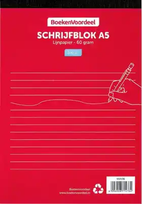 Schrijfblok A5 - BoekenVoordeel