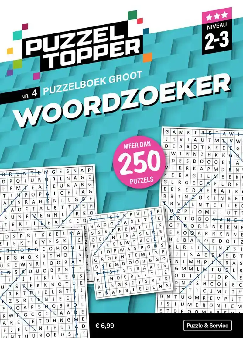 Puzzelboek groot Woordzoeker 2-3 punt nr4 Puzzeltopper