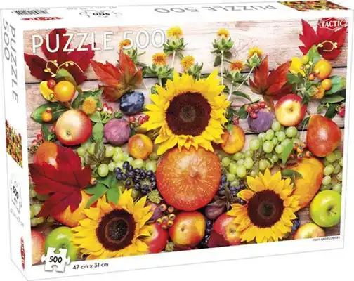 Legpuzzel tactic Fruit and Flowers 500 stukjes