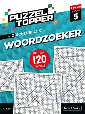 Puzzelblok woordzoeker 5 punt nr.2 Puzzeltopper