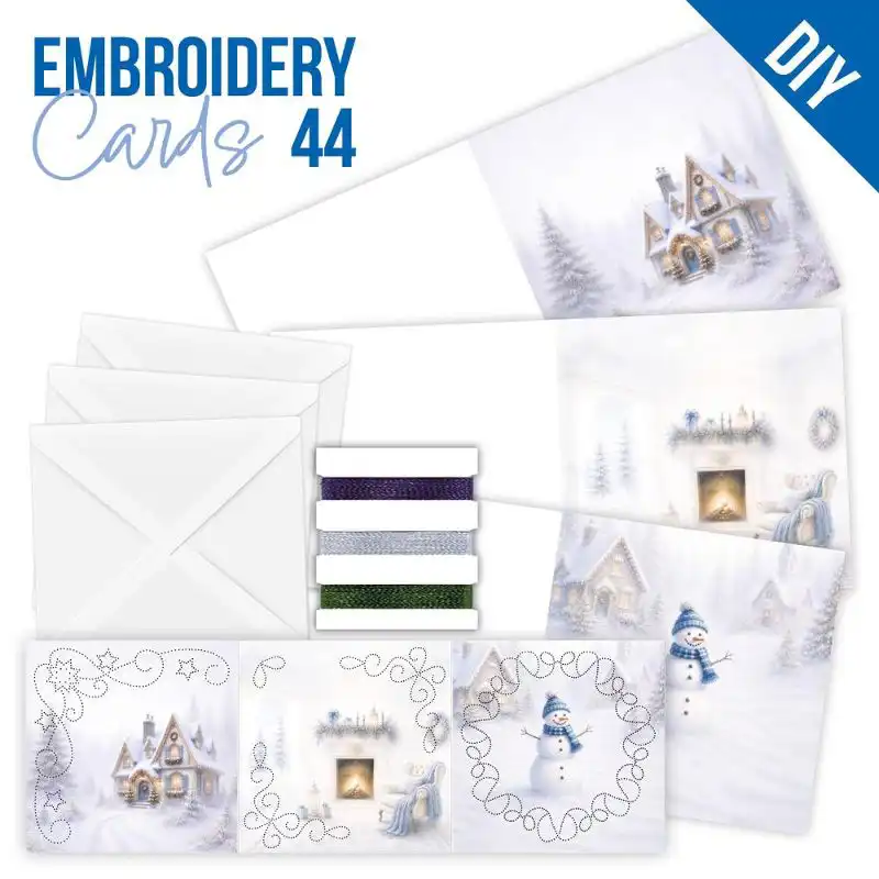 Stitch and Do Cards 44 Blue Christmas Feelings