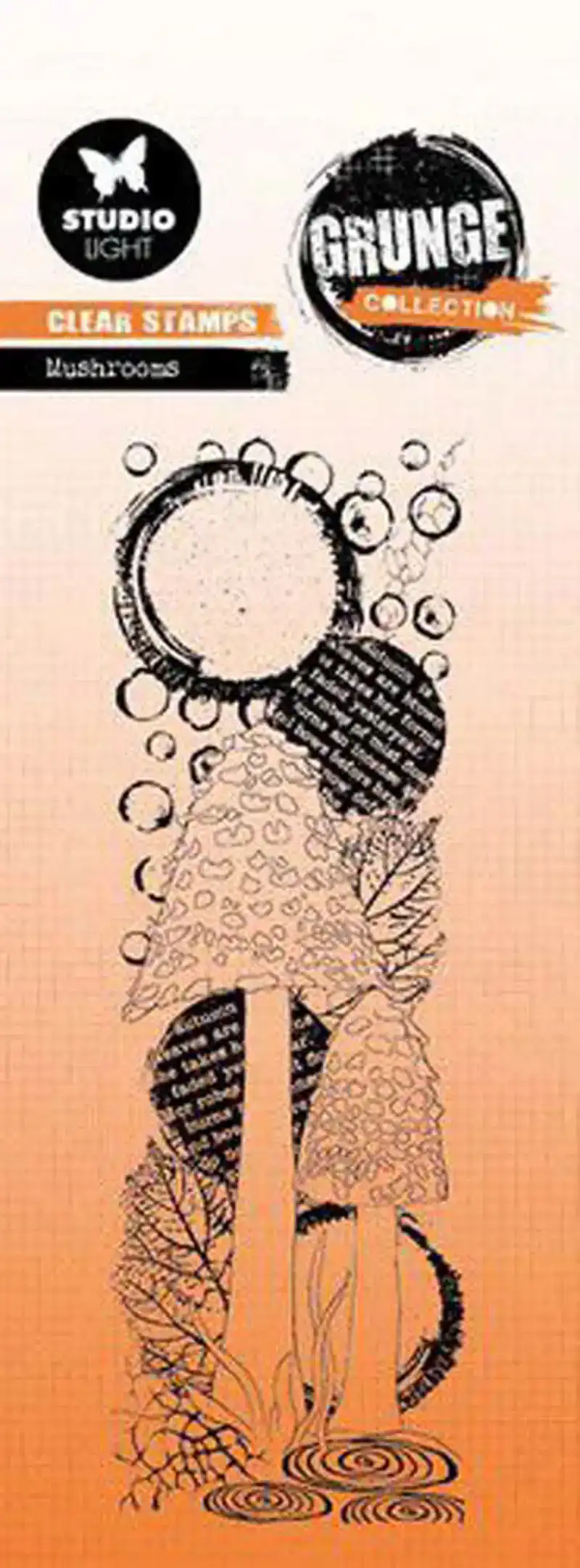 Grunge Collection clear stamp Mushrooms