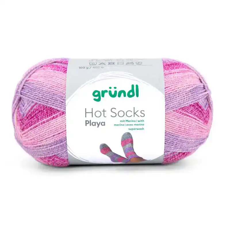 Hot Socks playa 01 roze/paars