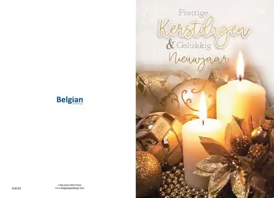 Kerstkaart 2025 Kerstdagen kaarsen