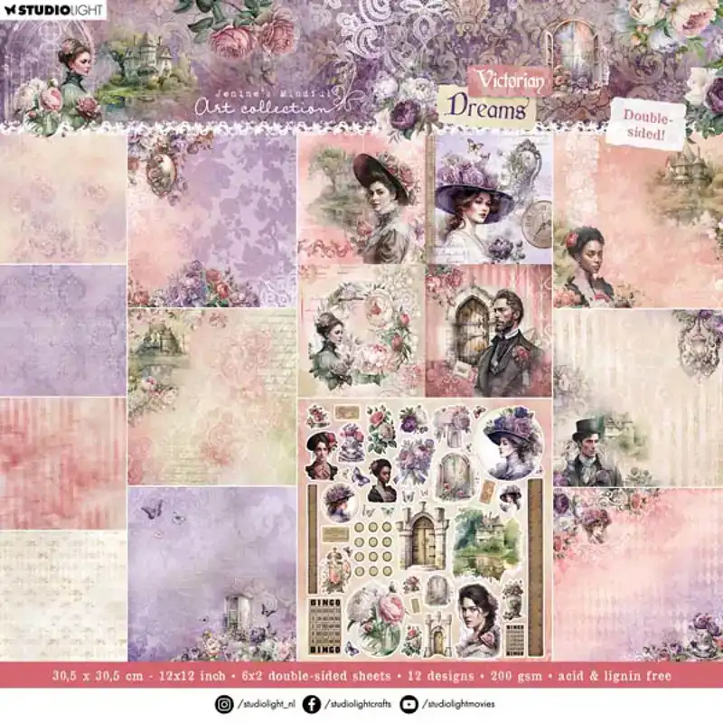 JMA Victorian Dreams Designer scrapbook papier 30x30
