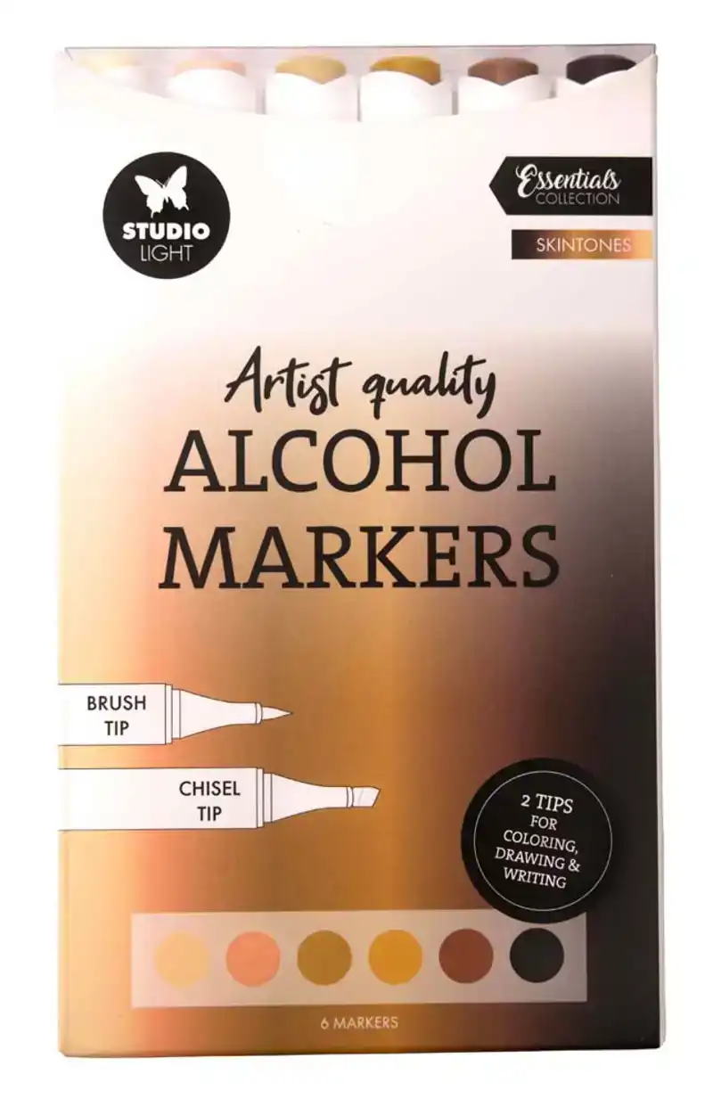 Studio Light Alcohol Markers skintones essentials 6 stuks