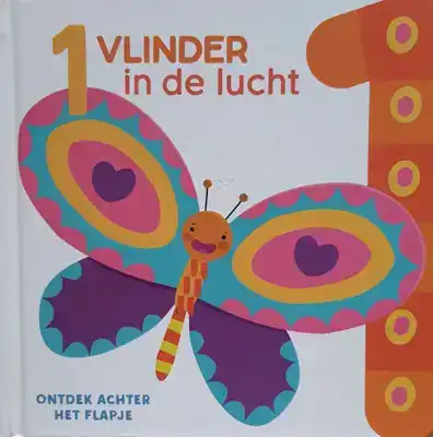 Ontdek achter het flapje 1 vlinder in de lucht